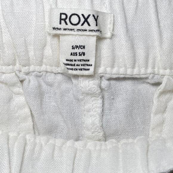 Roxy Cream Beach Pants - Size Small - Drawstring Waist - Picture 11 of 11